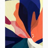 Art poster printemps bleu 50×70 cm