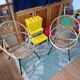 Paire de fauteuils coquille rotin