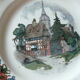 Dish and 12 plates Loux Obernai Sarreguemines Faience ancienne - Dessert service