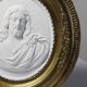 Religious wall medallion Christ plaster antique 19th century Louis XVI style 19th century