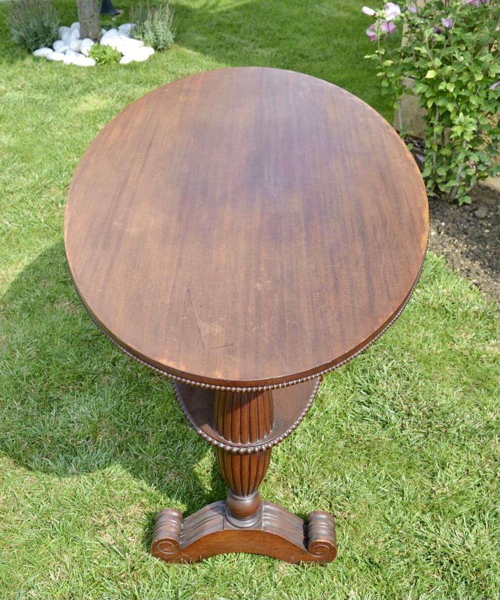 Table or Guerdon Oval in Massive Mahogany
