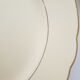 Set of 6 flat plates Villeroy and Boch ivory vintage gilding