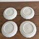 Set of 4 white porcelain deep plates – Giraud Limoges – 21.5