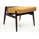 Set of four yellow midcentury modern armchairs 300-227 type from 1960