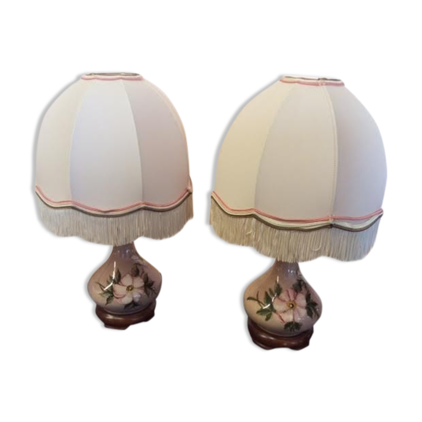 2 drimmer table lamps