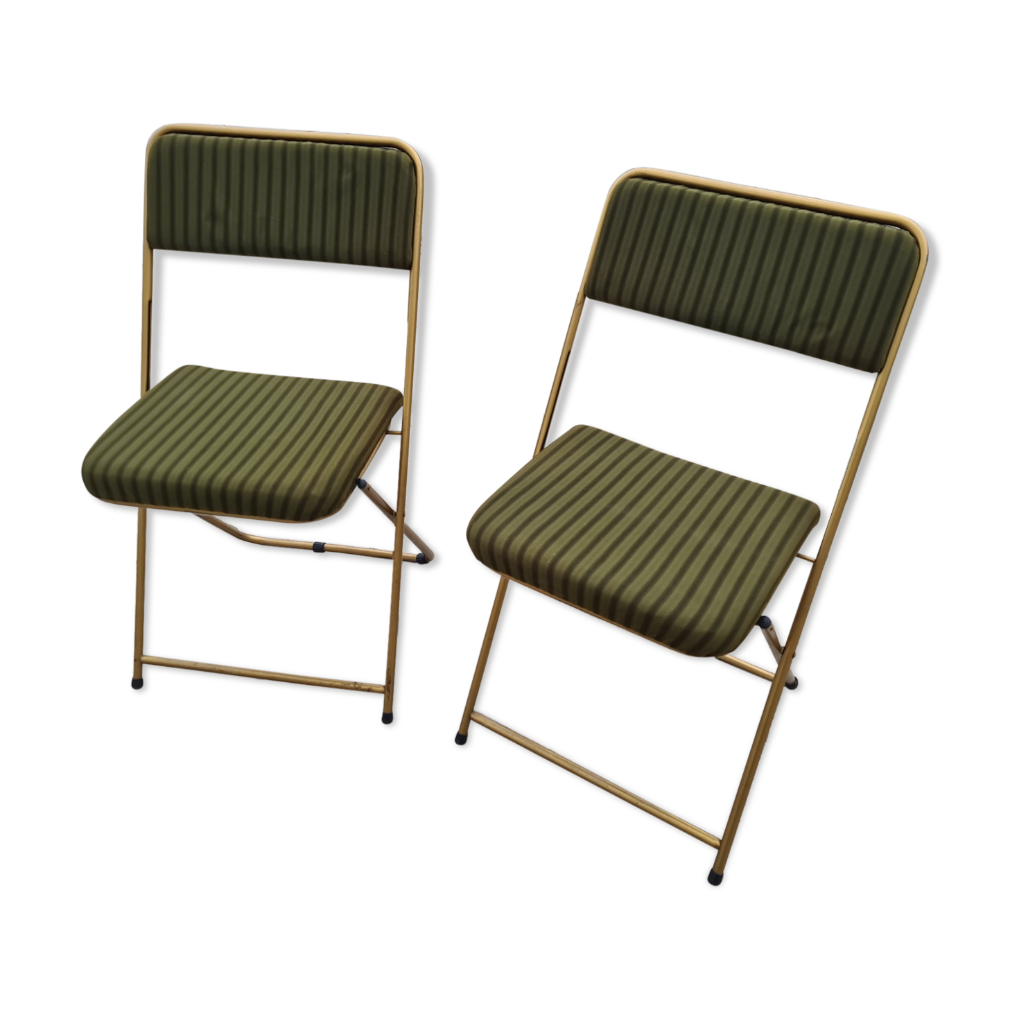 Pair of vintage folding chair Lafuma