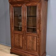 Mahogany Glass Bookcase, Restoration Period – Part 1 of the 19th Century