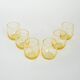 Set of six glasses, Italian design, 1970s, made in Italy