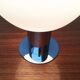 Lampe de table en chrome et verre de l'ère spatiale du milieu du siècle