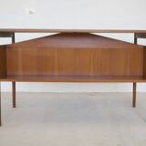 Danish Teak Desk By Gunnar Nielsen For Tibergaarden.