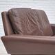 1970s, Danish 2-seater sofa, original brown leather.