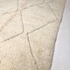 Berber carpet Beni Ouarain new ecru with engraved ecrus patterns 2,15x1.52m