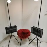 Pair of vintage floor lamps, magazine holders from the 50s