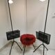 Pair of vintage floor lamps, magazine holders from the 50s