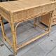 Woven rattan and wicker furniture. Vintage.