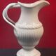 Earthenware from Gien, Hanap or ewer with twisted handle H 23.5 cm