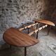 Table à manger extensible vintage en chêne / Table à abattants – 1950s–1970s, France