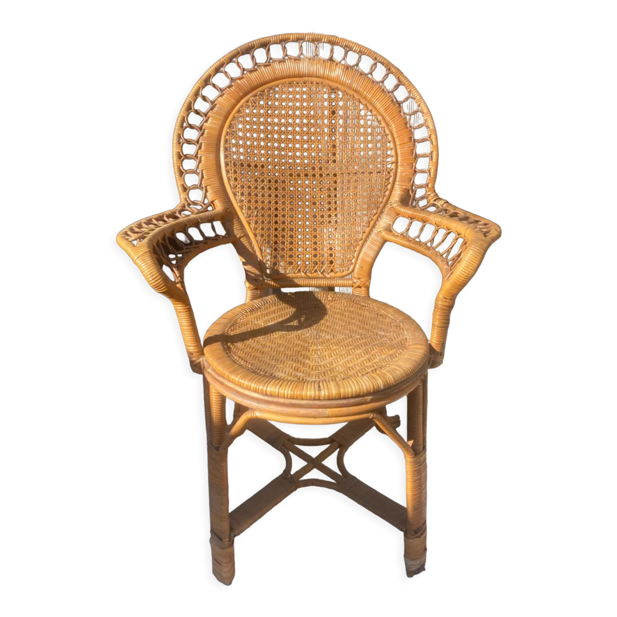 Vintage rattan chair chair