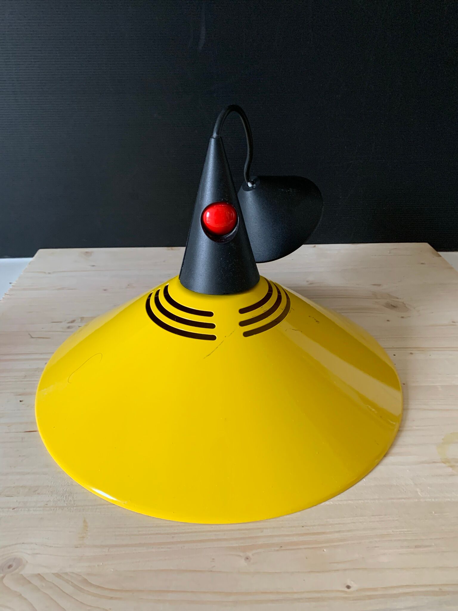 Vintage yellow pendant lamp