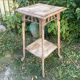 Antique stool - early 20th century - raw wood