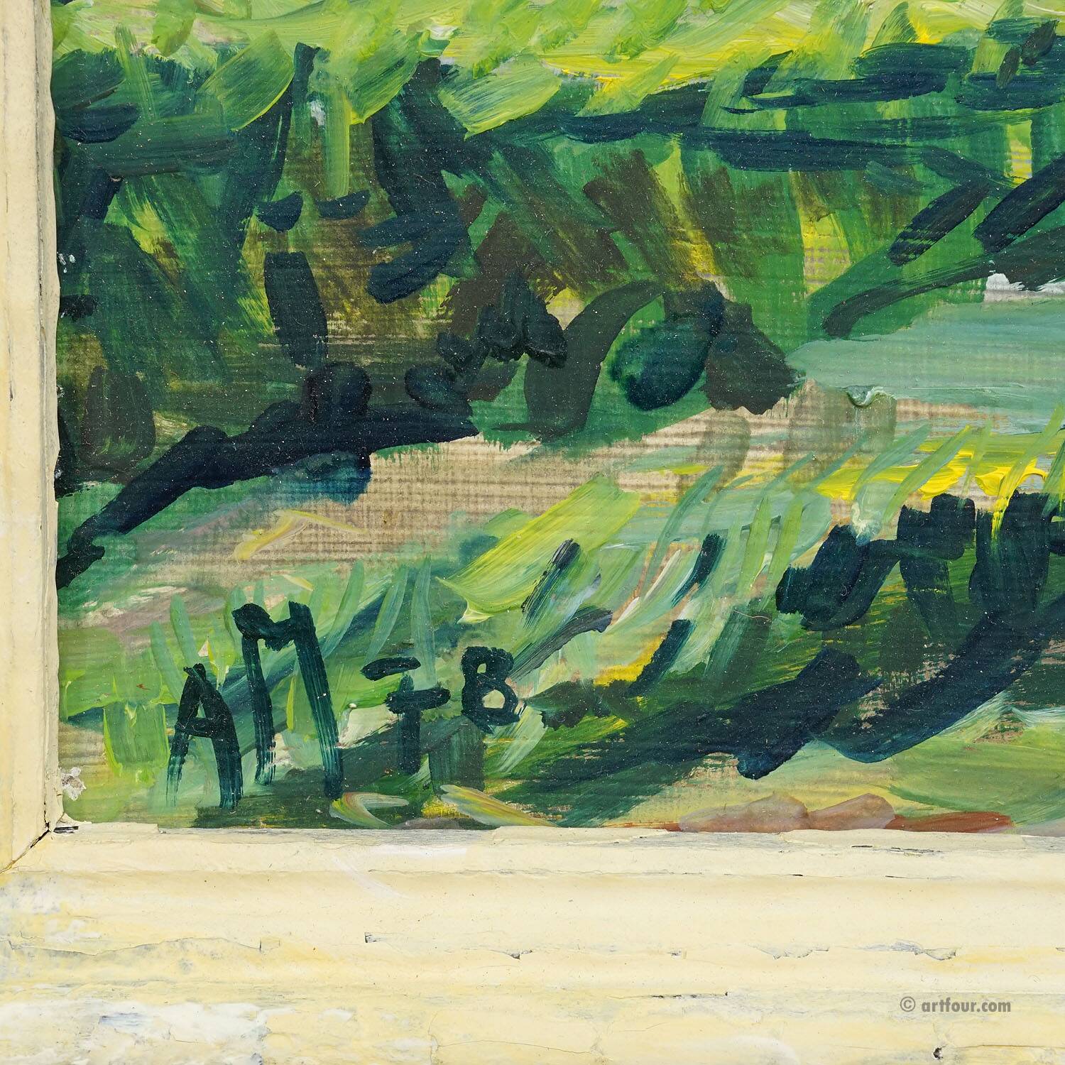 Oil painting by Alexander Michael – Summer Landscape, 1978
