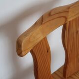 Pair of Scandinavian pine chairs