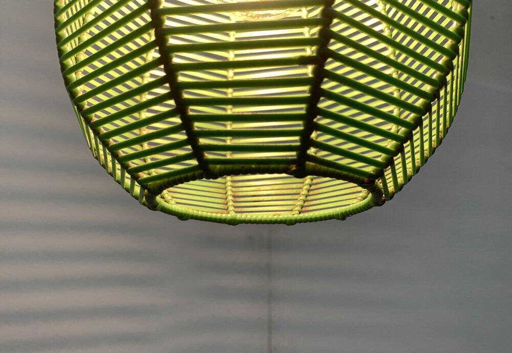 Minimalist German suspension from the mid-century by Böhmer, 1960s.