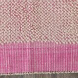 4x7 Shades Of Pink & Beige Handmade Wool Vintage Rug, 129x220Cm SK 34944