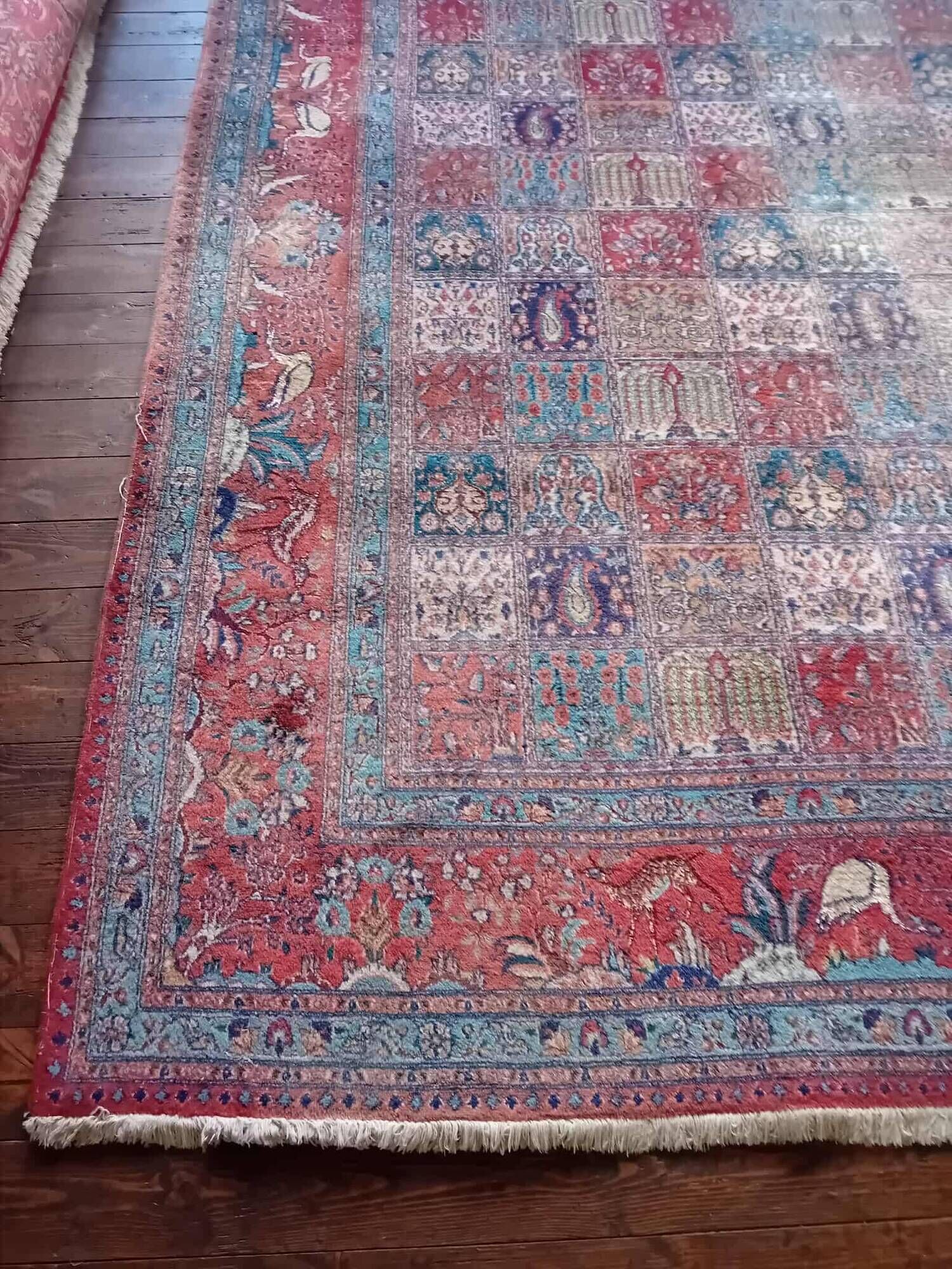 Handmade Moud XXL Persian rug 353x249cm