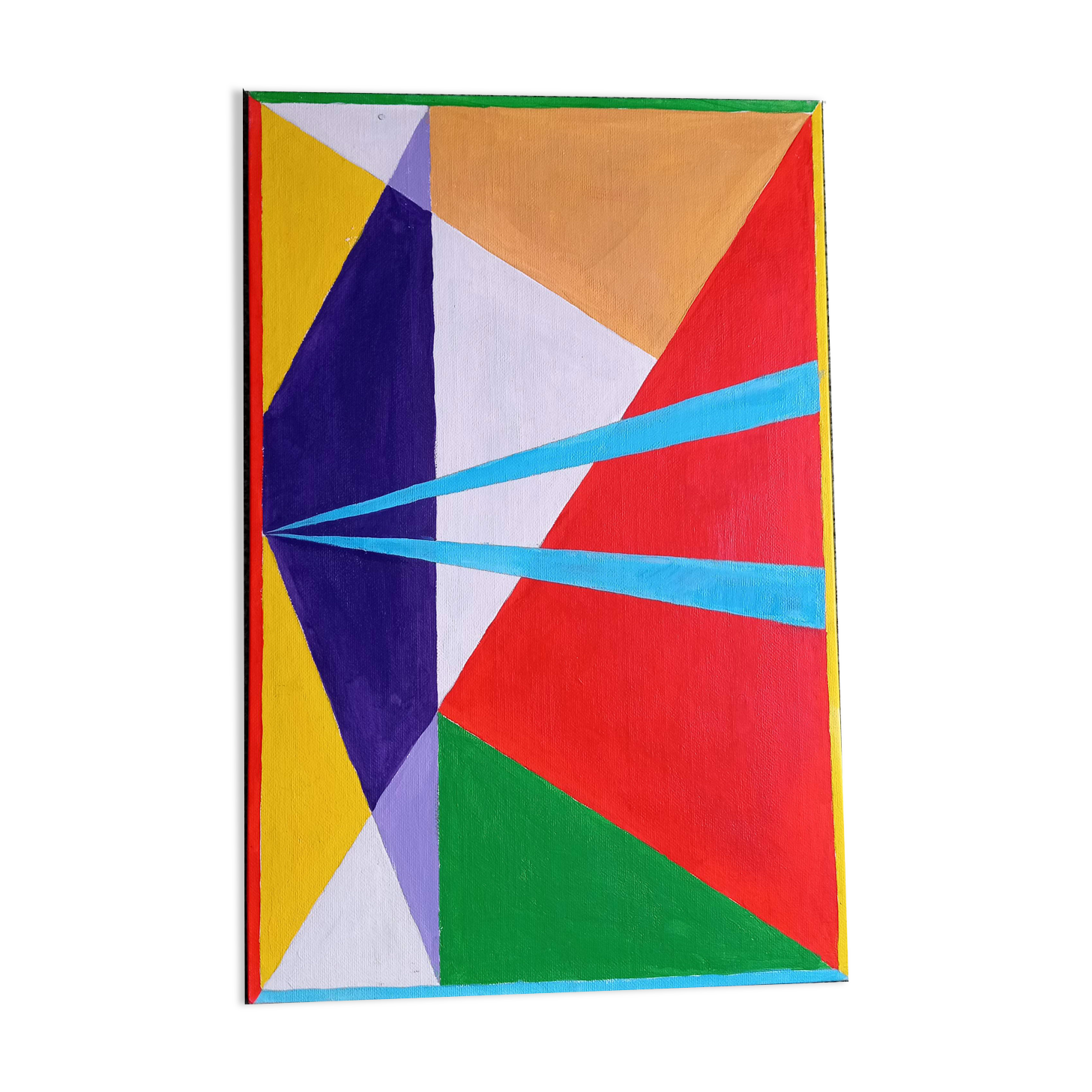 Geometric modernist painting