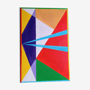 Geometric modernist painting