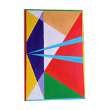 Geometric modernist painting