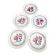 Set of 5 flat plates sarreguemines digoin cannes