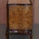 Vintage Italian Buffet in Walnut with Serpentine Front and Mirror Top