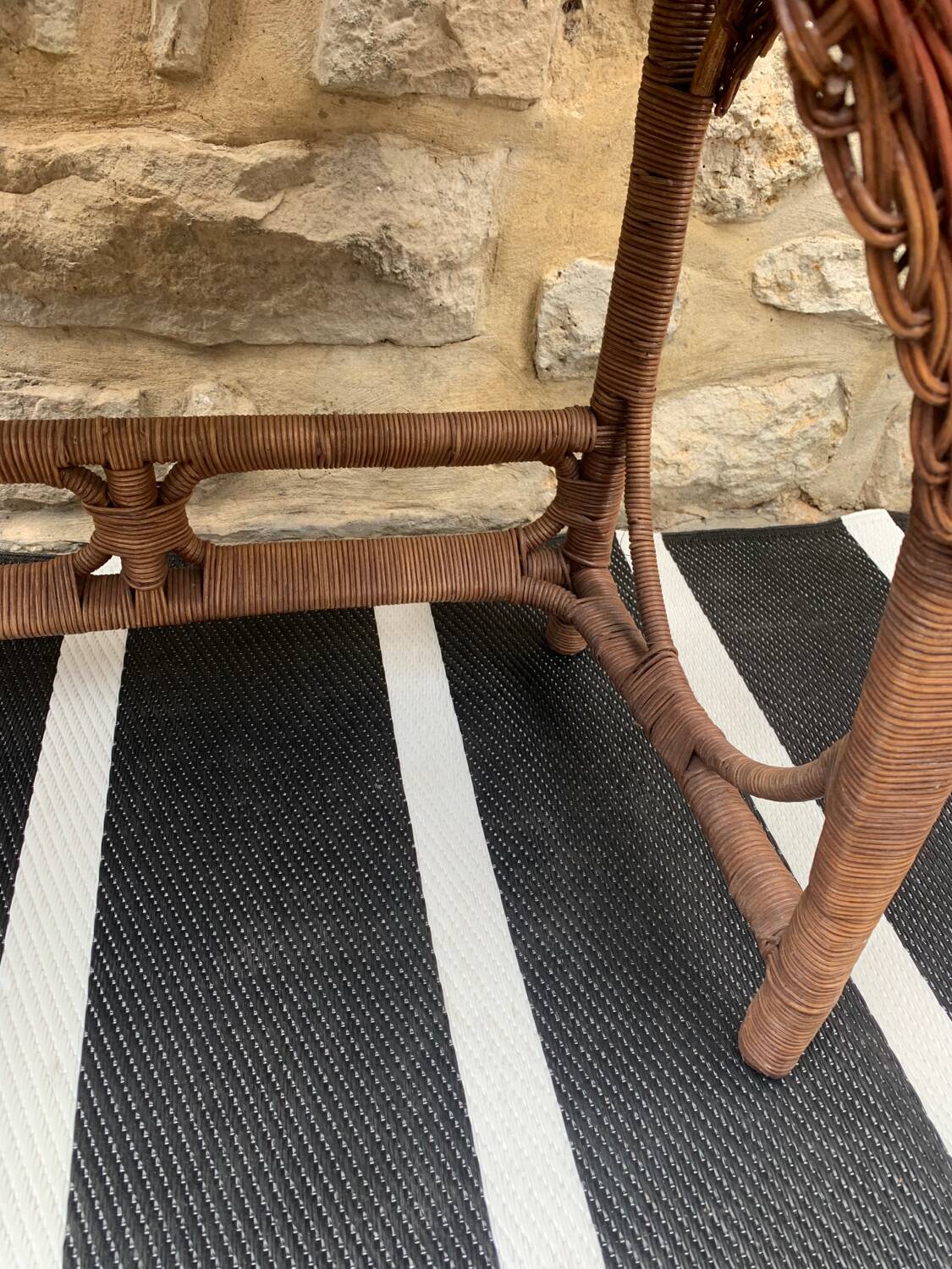 Rattan dressing table