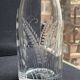 Liqueur carafe in engraved crystal & silver metal