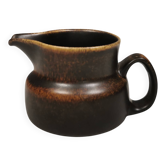 Very nice cream jug in hare fur glaze, Danish and from the 1970-80s.