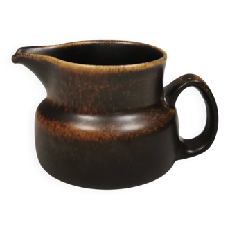 Pot à crème en glaçure fourrure de lièvre, danois et des années 1970-80.
