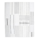 8x10 Contemporary White & Gray Solid Kilim Rug, 258x309Cm