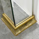 Pair of Deknudt mirrored pedestals / plinths in gilt finish, Belgium, 1980s