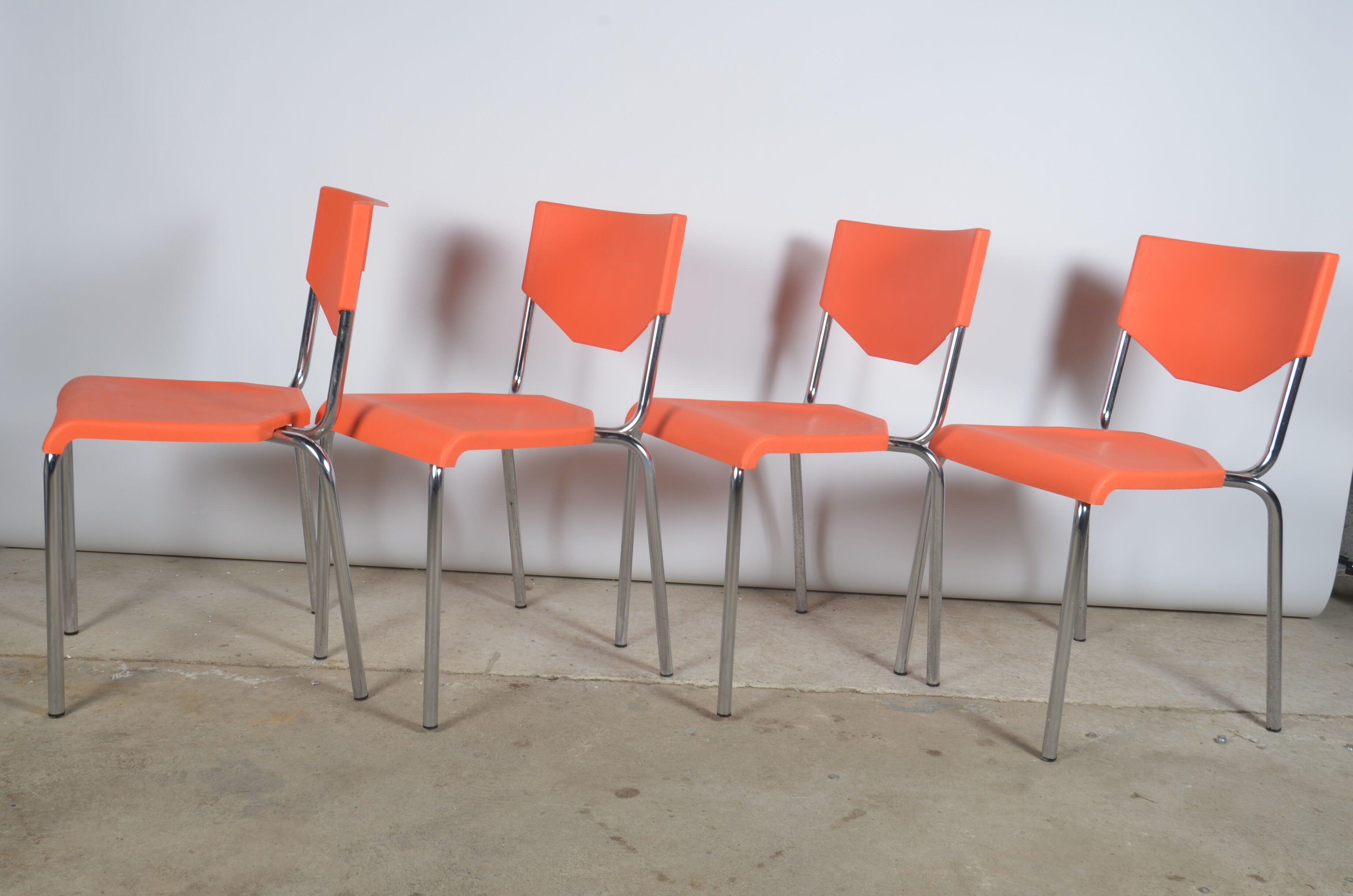 Vintage orange chairs