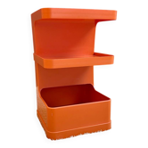 Plastic bedside table model Flair by Prisunic