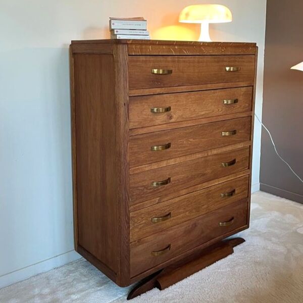 Commode haute vintage – pied moustache – années 60