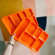 Vintage tray orange meal trays 70