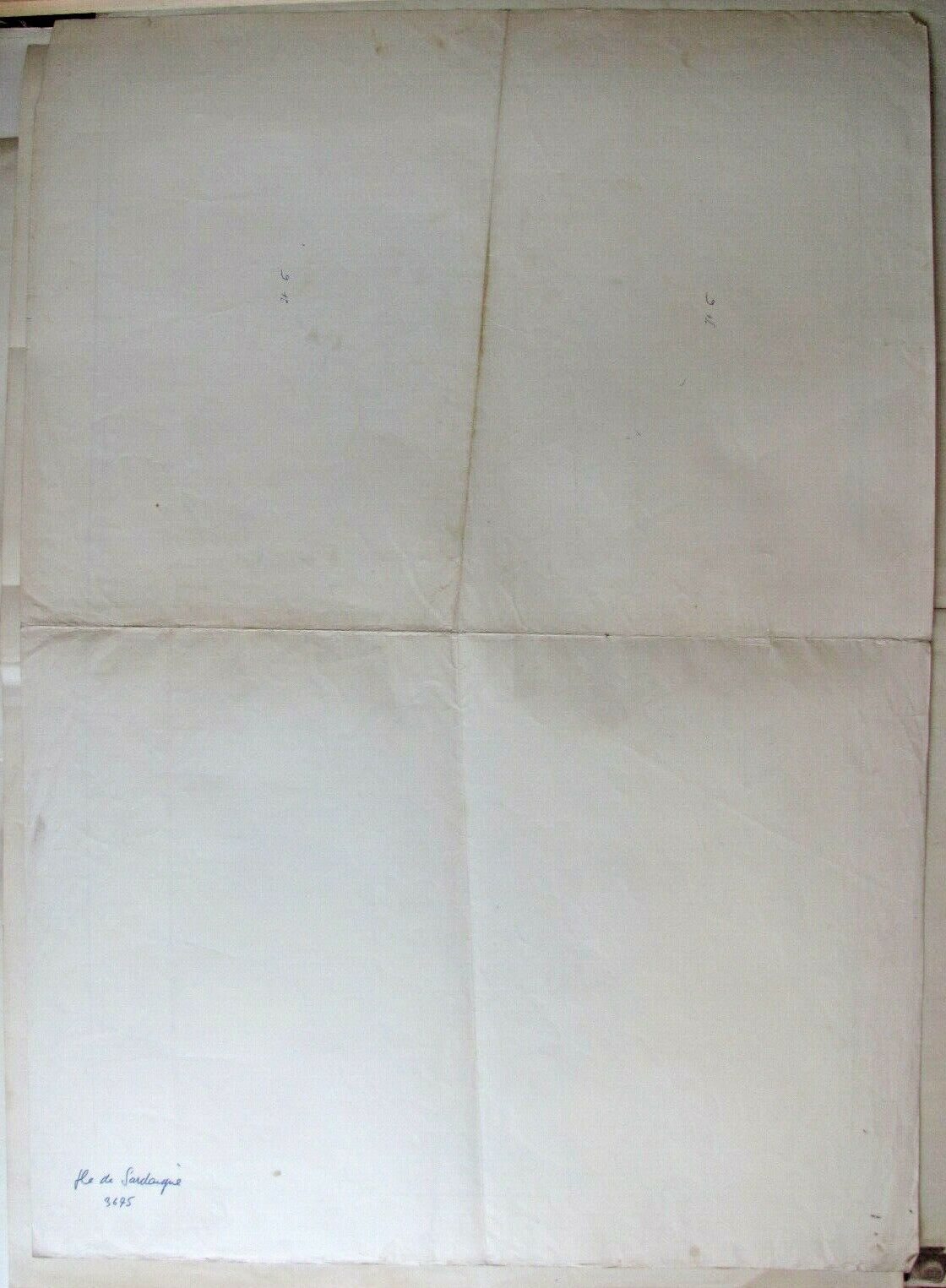 General map of the island of Sardinia - 1879