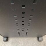 Postmodern perforated metal service trolley, 1980s