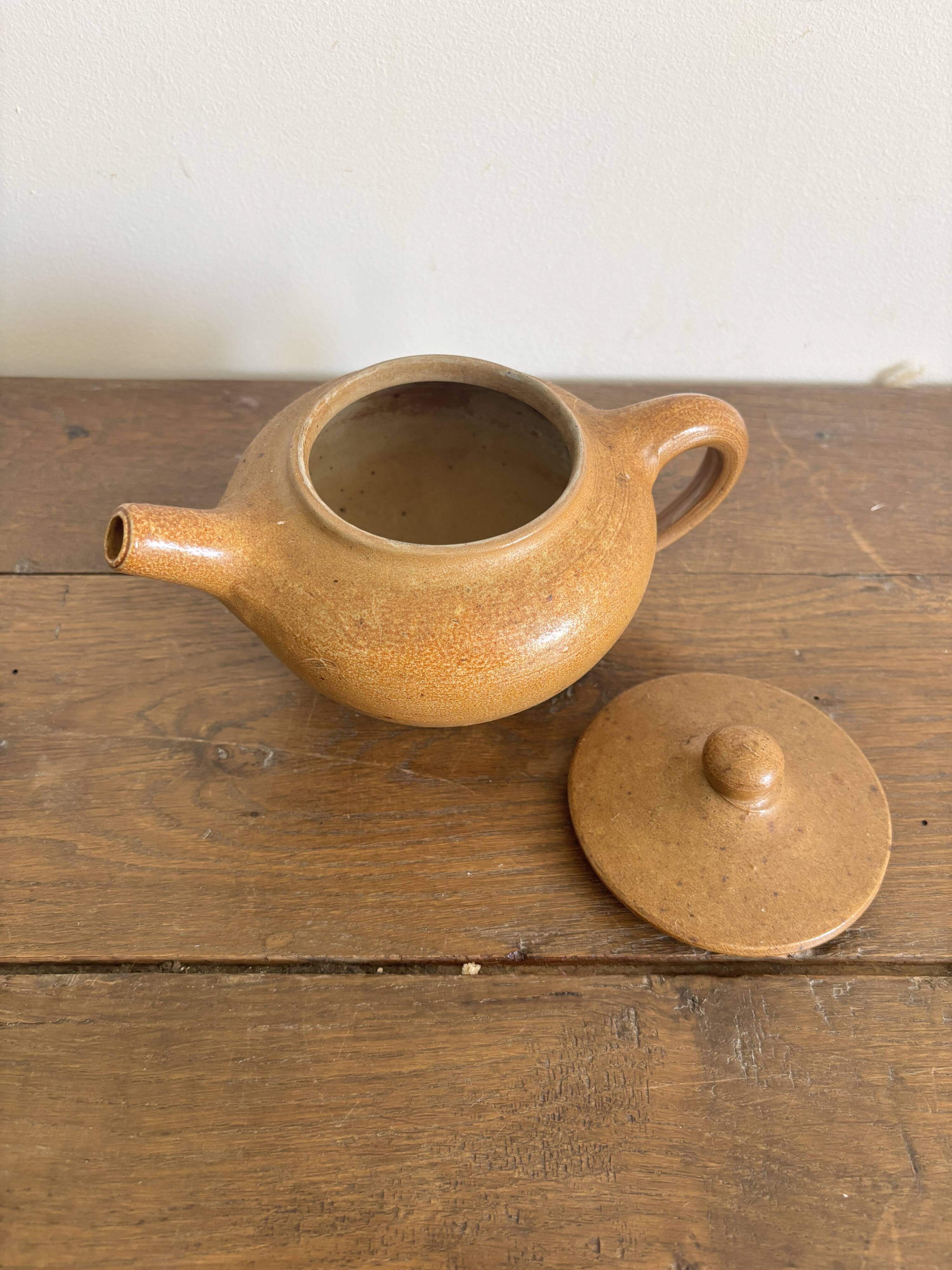 Set of French artisanal stoneware ceramics – 1960s