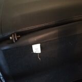 Vintage Danish leather armchair and ottoman