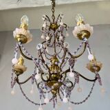 Italian opaline pink lustre