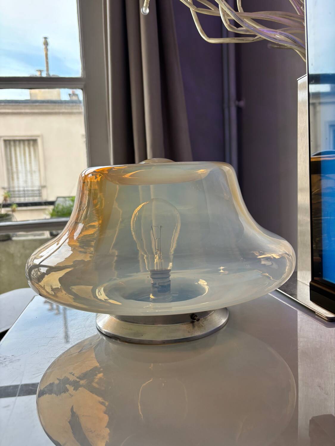 Vintage Murano glass table lamp